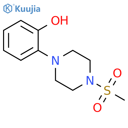 1-(2-hydroxyphenyl)piperazin-4-methylsulfonamide structure
