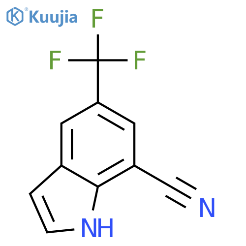 5-(Trifluoromethyl)-1H-indole-7-carbonitrile structure