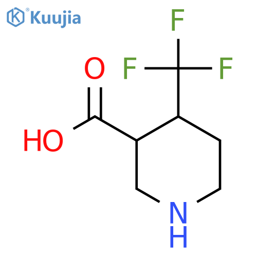 4-(Trifluoromethyl)piperidine-3-carboxylic acid structure