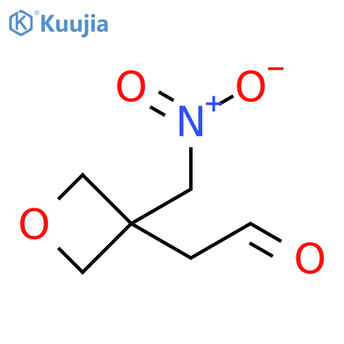 2-[3-(nitromethyl)oxetan-3-yl]acetaldehyde structure