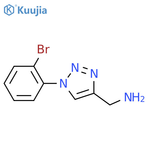1H-1,2,3-Triazole-4-methanamine, 1-(2-bromophenyl)- structure
