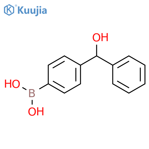 (4-(Hydroxy(phenyl)methyl)phenyl)boronic acid structure