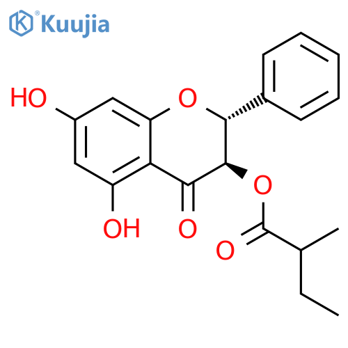 Pinobanksin 3-(2-methyl)butyrate structure