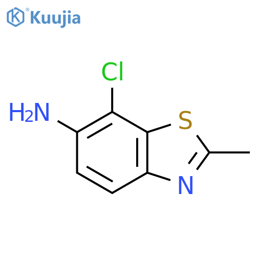 7-Chloro-2-methyl-1,3-benzothiazol-6-amine structure