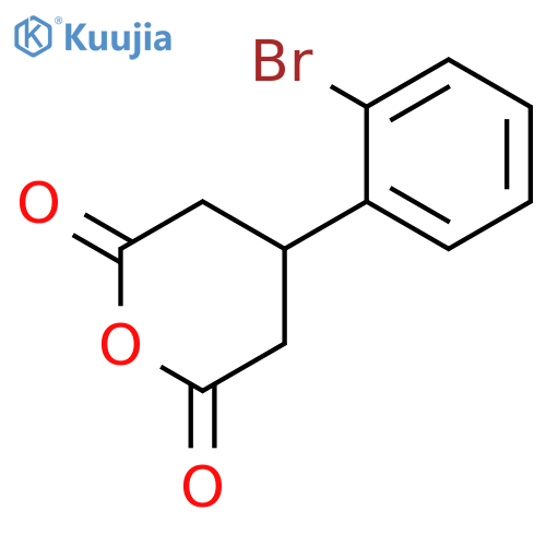 4-(2-bromophenyl)oxane-2,6-dione structure