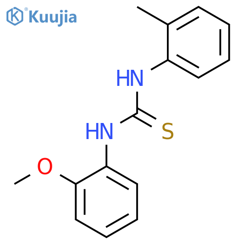 Thiourea, N-(2-methoxyphenyl)-N'-(2-methylphenyl)- structure