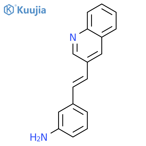 Benzenamine,3-[2-(3-quinolinyl)ethenyl]- structure