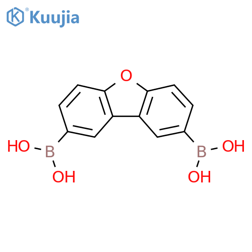 Dibenzo[b,d]furan-2,8-diyldiboronic acid structure