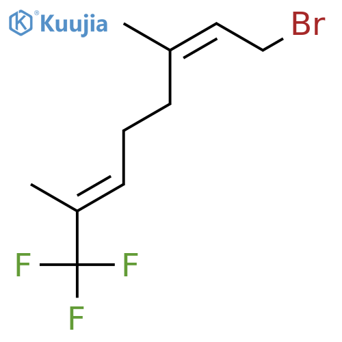 2,6-Octadiene, 8-bromo-1,1,1-trifluoro-2,6-dimethyl-, (E,Z)- structure