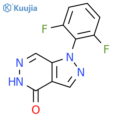 1-(2,6-difluorophenyl)-1,5-dihydro-4H-Pyrazolo[3,4-d]pyridazin-4-one structure