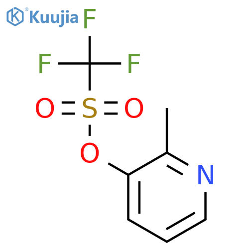 Methanesulfonic acid, trifluoro-, 2-methyl-3-pyridinyl ester structure