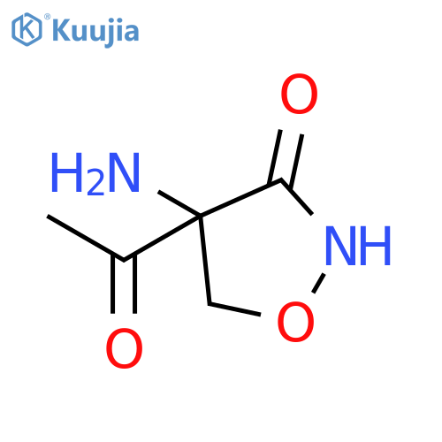 3-Isoxazolidinone,4-acetyl-4-amino- structure