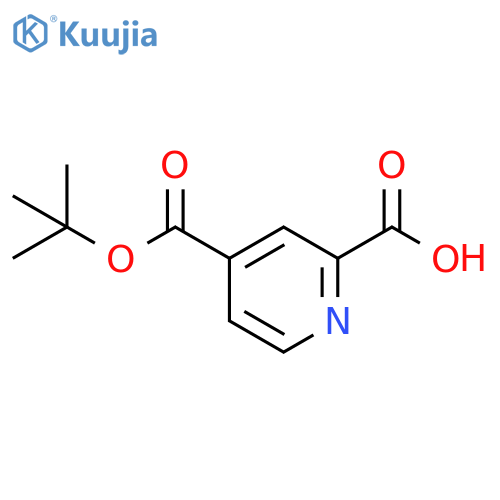 4-(tert-butoxy)carbonylpyridine-2-carboxylic acid structure