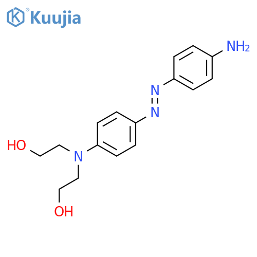 2,2'-((4-((4-Aminophenyl)diazenyl)phenyl)azanediyl)diethanol structure