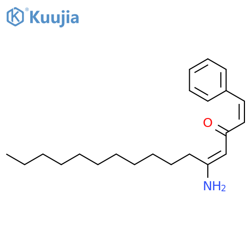 1,4-HEXADECADIEN-3-ONE, 5-AMINO-1-PHENYL-, (Z,E)- structure