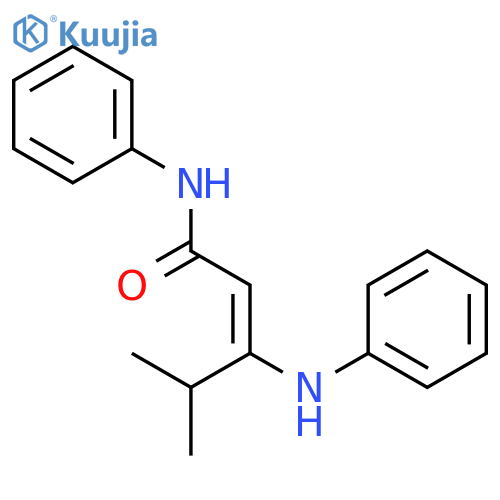 2-Pentenamide, 4-methyl-N-phenyl-3-(phenylamino)-, (E)- structure