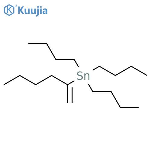 Stannane, tributyl(1-methylenepentyl)- structure