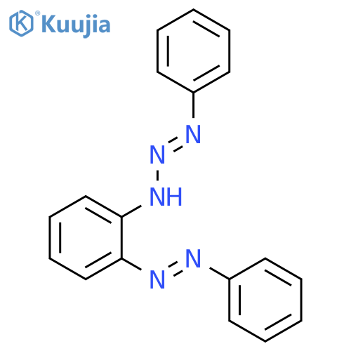 N-[(2-phenyldiazenylphenyl)diazenyl]aniline structure
