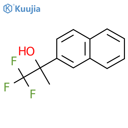 Naphthalene 2-(alpha-methyl-alpha-(trifluoromethyl)methanol) structure