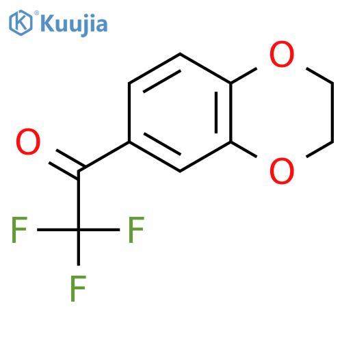 1-(2,3-dihydro-1,4-benzodioxin-6-yl)-2,2,2-trifluoroethan-1-one structure
