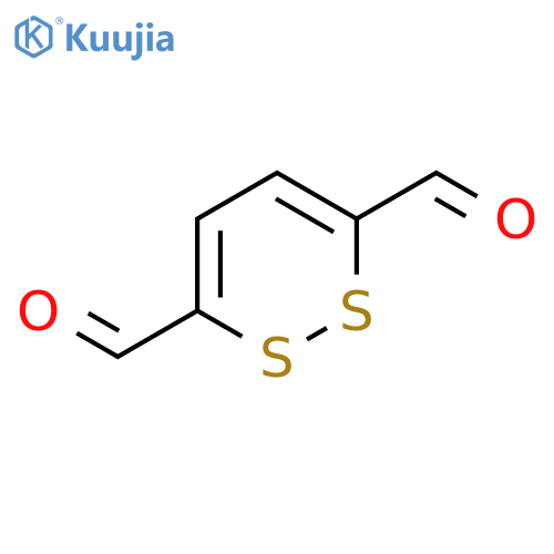1,2-Dithiin-3,6-dicarboxaldehyde structure
