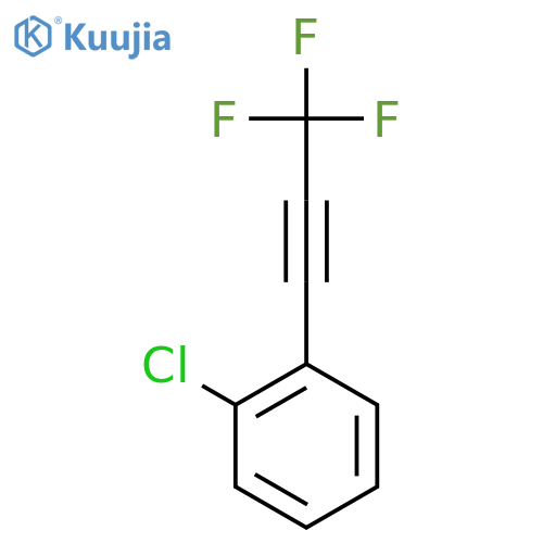 Benzene, 1-chloro-2-(3,3,3-trifluoro-1-propynyl)- structure