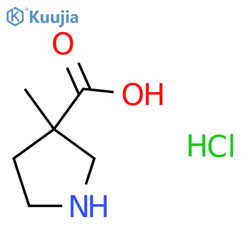 3-Methylpyrrolidine-3-carboxylic acid hydrochloride structure
