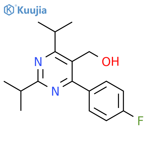 5-PYRIMIDINEMETHANOL, 4-(4-FLUOROPHENYL)-2,6-BIS(1-METHYLETHYL)- structure