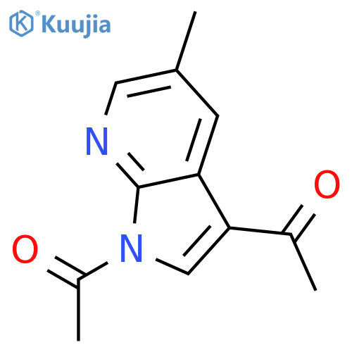 1,1'-(5-Methyl-1H-pyrrolo2,3-bpyridine-1,3-diyl)diethanone structure