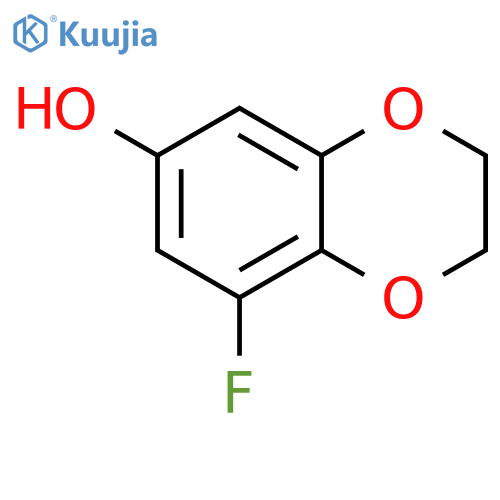 8-fluoro-2,3-dihydro-1,4-benzodioxin-6-ol structure