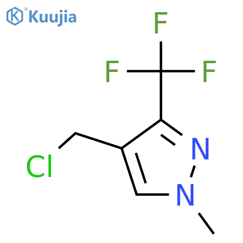 4-(Chloromethyl)-1-methyl-3-(trifluoromethyl)-1H-pyrazole structure