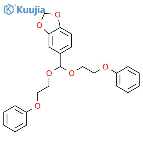 1,3-Benzodioxole, 5-[bis(2-phenoxyethoxy)methyl]- structure