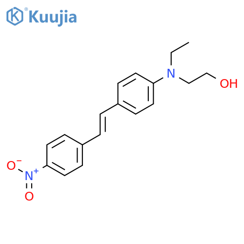 Ethanol,2-[ethyl[4-[2-(4-nitrophenyl)ethenyl]phenyl]amino]- structure