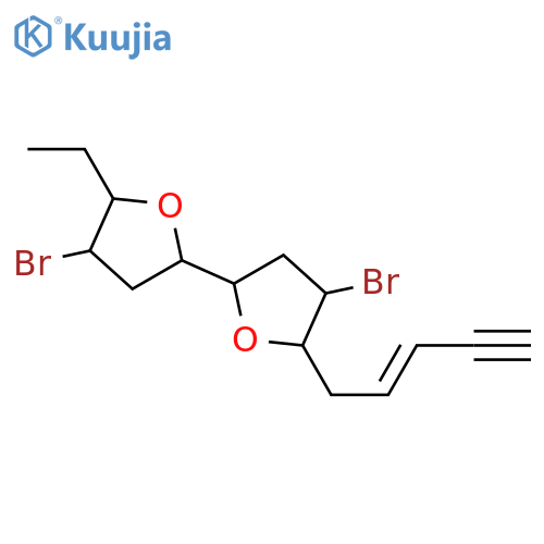 2,2'-Bifuran,4,4'-dibromo-5-ethyloctahydro-5'-(2-penten-4-ynyl)- (9CI) structure