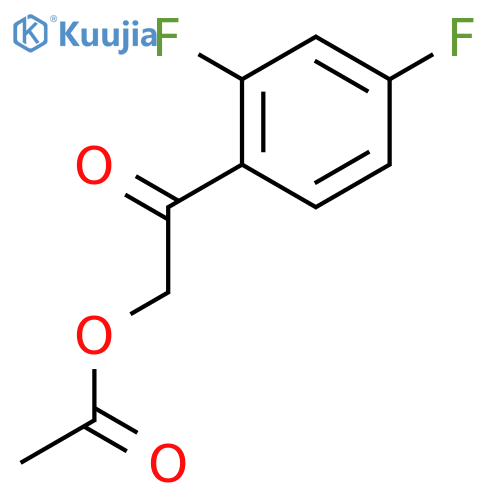 2-Acetoxy-2’,4’-difluoroacetophenone structure