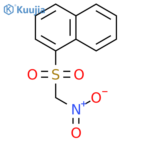 Naphthalene, 1-[(nitromethyl)sulfonyl]- structure