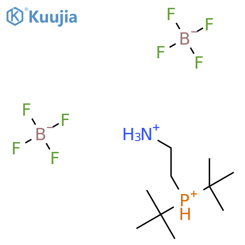 (2-Ammonioethyl)DI-T-butylphosphonium bis(tetrafluoroborate) structure