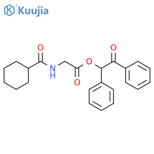 2-Oxo-1,2-diphenylethyl 2-(cyclohexanecarboxamido)acetate structure