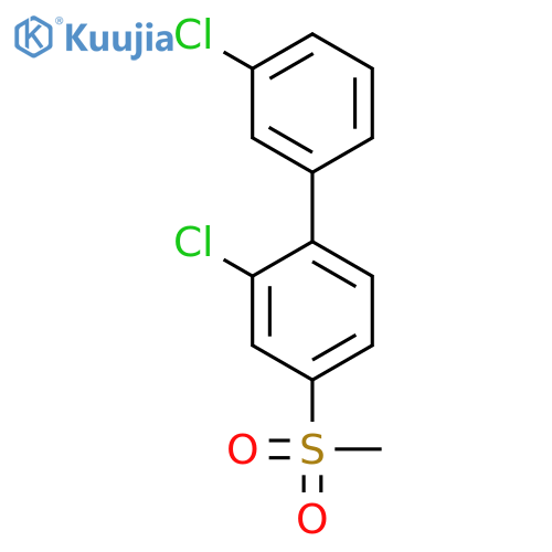 1,1'-Biphenyl, 2,3'-dichloro-4-(methylsulfonyl)- structure