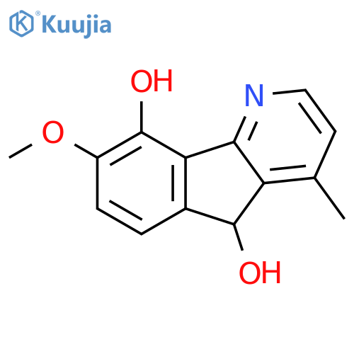 5H-Indeno[1,2-b]pyridine-5,9-diol,8-methoxy-4-methyl-, (-)- structure
