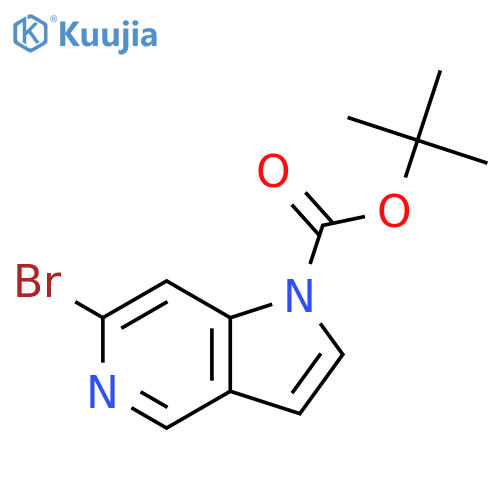 Tert-Butyl 6-bromo-1H-pyrrolo[3,2-c]pyridine-1-carboxylate structure