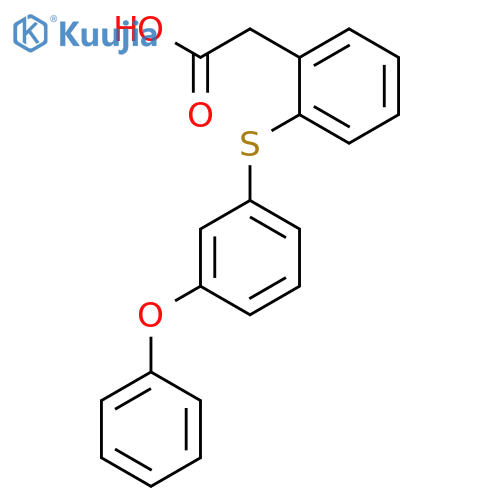 Benzeneacetic acid, 2-[(3-phenoxyphenyl)thio]- structure