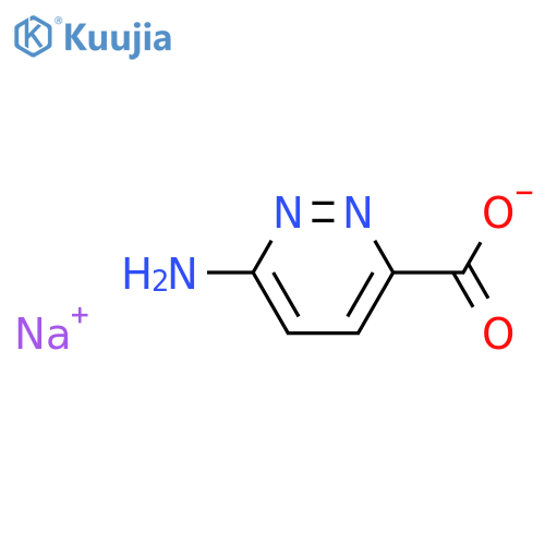 6-Amino-pyridazine-3-carboxylic acid, sodium salt structure