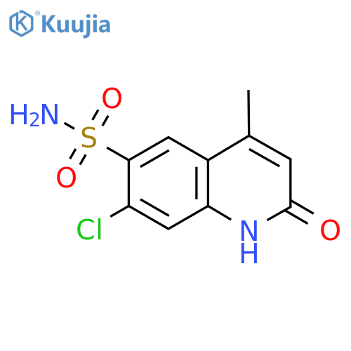 7-Chloro-4-methyl-2-oxo-1,2-dihydroquinoline-6-sulfonamide structure