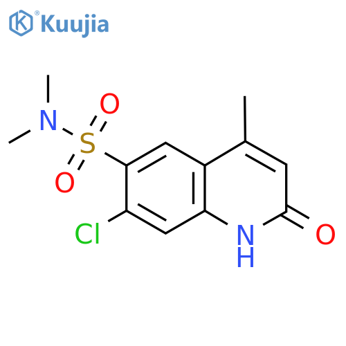 7-Chloro-N,N,4-trimethyl-2-oxo-1,2-dihydroquinoline-6-sulfonamide structure