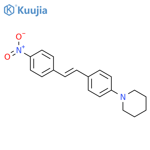 Piperidine, 1-[4-[2-(4-nitrophenyl)ethenyl]phenyl]- structure