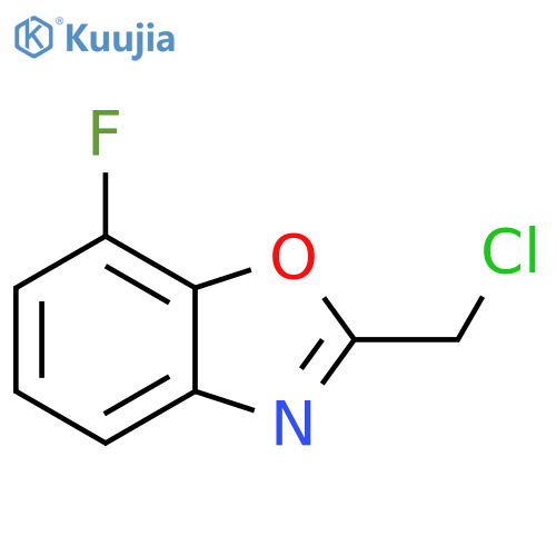 2-Chloromethyl-7-fluoro-benzooxazole structure