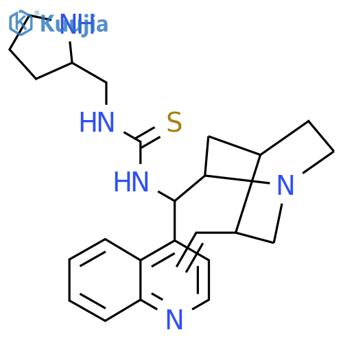 N-(9R)-Cinchonan-9-yl-N'-[(2S)-2-pyrrolidinylmethyl]thiourea structure