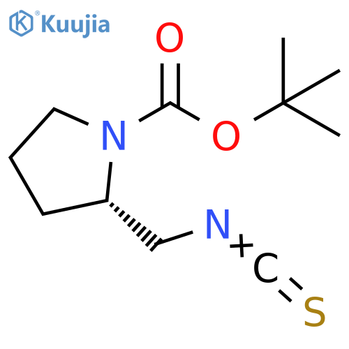 1-Pyrrolidinecarboxylic acid, 2-(isothiocyanatomethyl)-, 1,1-dimethylethyl ester, (2S)- structure