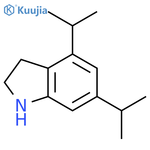 1H-Indole, 2,3-dihydro-4,6-bis(1-methylethyl)- structure